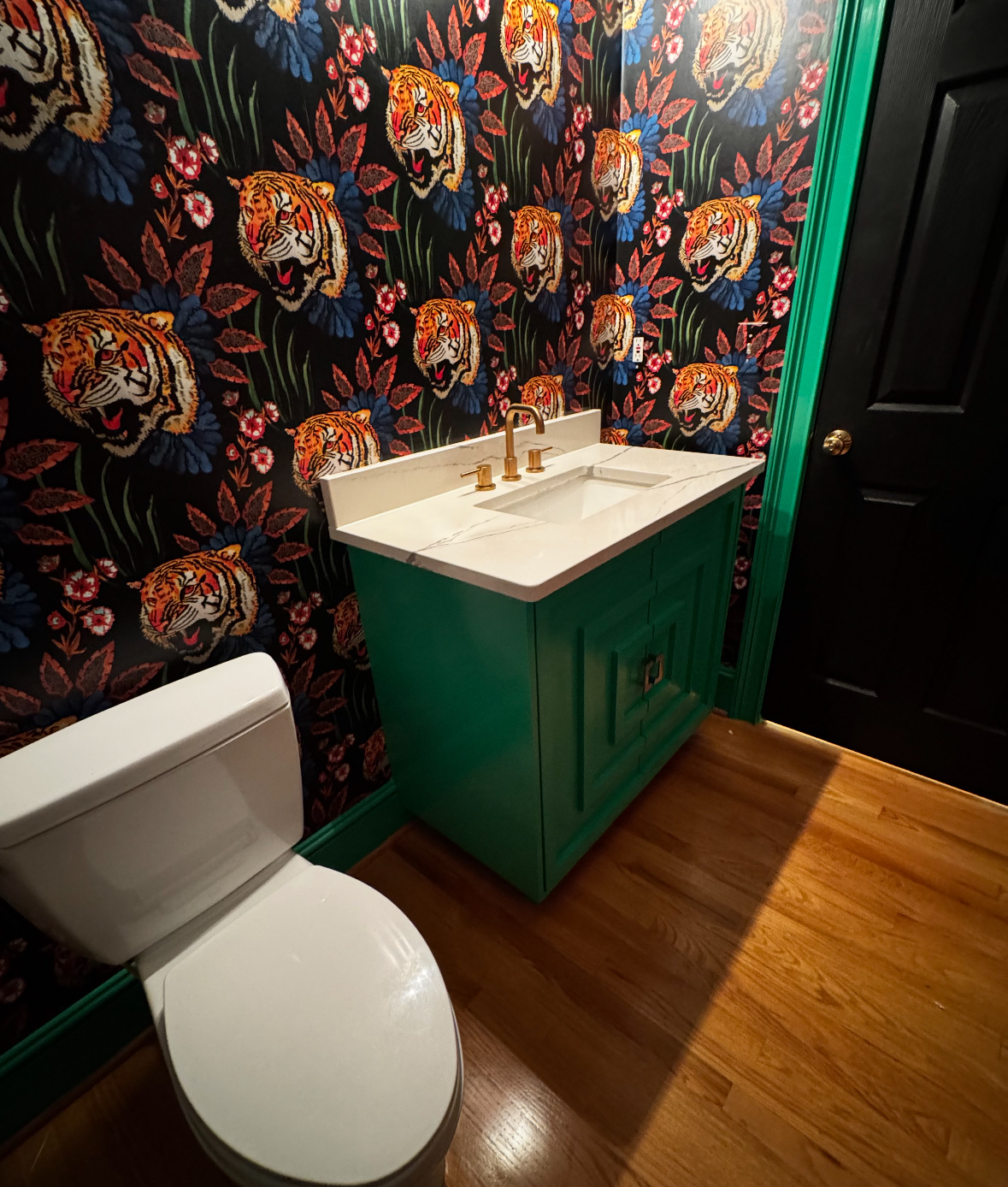 Emerald Tiger Powder Room