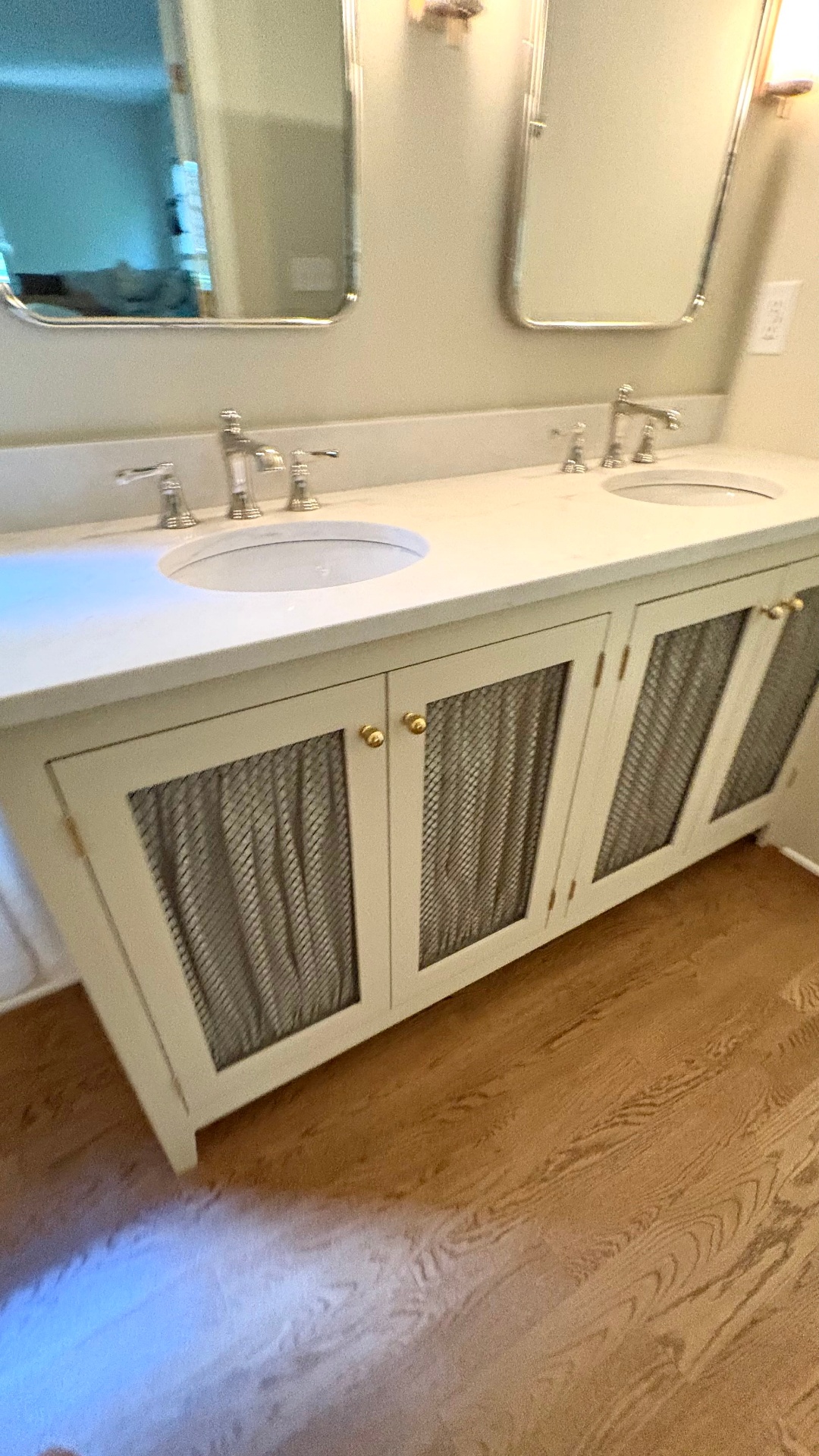 Brass Mesh Double Vanity